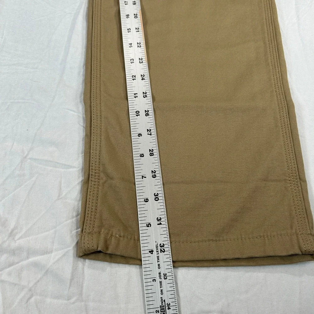 Carhartt Relaxed Straight Rigby Lined Dungaree Tan Khaki 42x32 103342-253 NEW